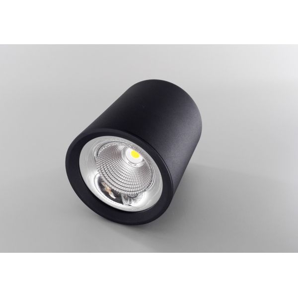 Teto montado do diodo emissor de luz do preto superfície de alumínio que ilumina 20 W para lojas da forma