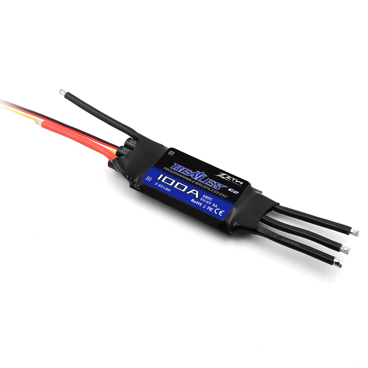 G2 100A ZTW Beatles 4S-6S SBEC ESC Controller Adjustable BEC