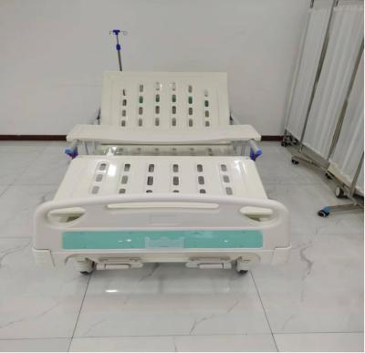 CE Approved Hospital Nursing Bed Manual 2 Crank ABS 2 Function 200KG Load