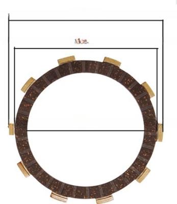 Asbestos Composite Materials Clutch Plates for to Motorcycle and Tricycle Accessories