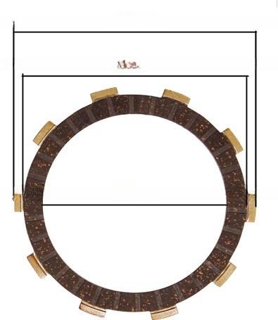 Asbestos Composite Materials Clutch Plates for to Motorcycle and Tricycle Accessories