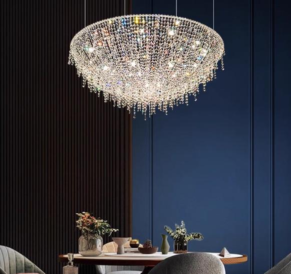 Egyptian Italian Style Light Luxury Crystal Chandelier Living Room High End Villa Hotel Restaurant Pengdant Light