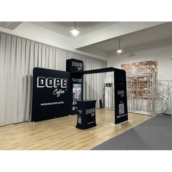 Lightweight Aluminum Trade Show Booth Tension Fabric Portable Exhibition Booth