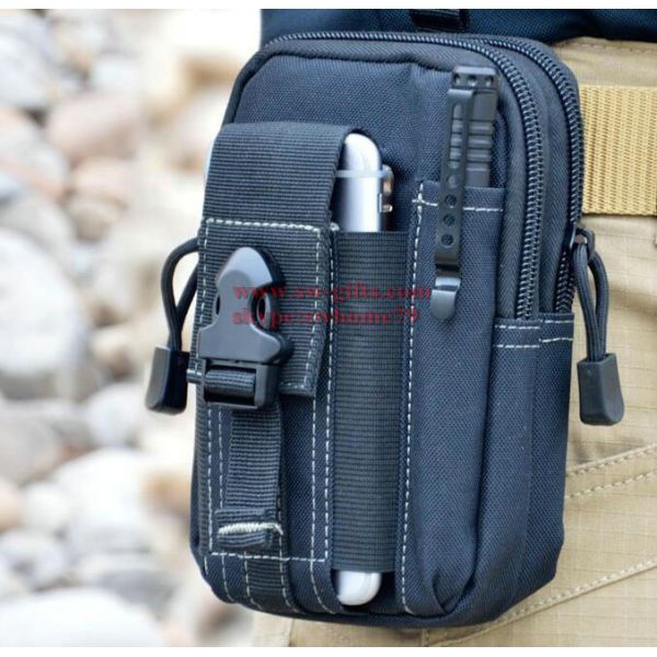 Outdoor Tactical Holster Military Molle Hip Waist Belt Bag Wallet Pouch Purse Phone Case with Zipper for iPhone 7/LG