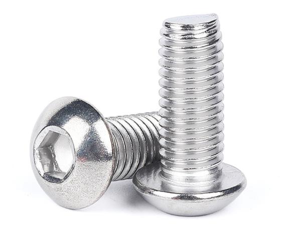 Flat Round Head Hexagon Machine Screw For Solar Mounting Support Customized Service ISO7380