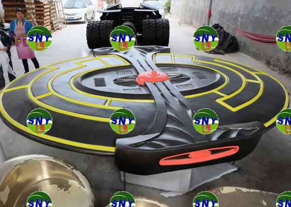 Cartoon statue spaceship model same in cartoon movie fiberglass as  in car shop/ Celebrating party