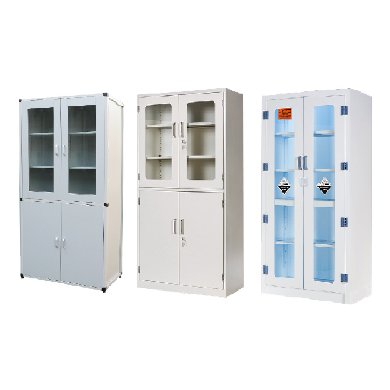 Modern Laboratory Storage Cabinet 2 Door Storage Drawers Cabinet Moisquite Resistant For Hospital