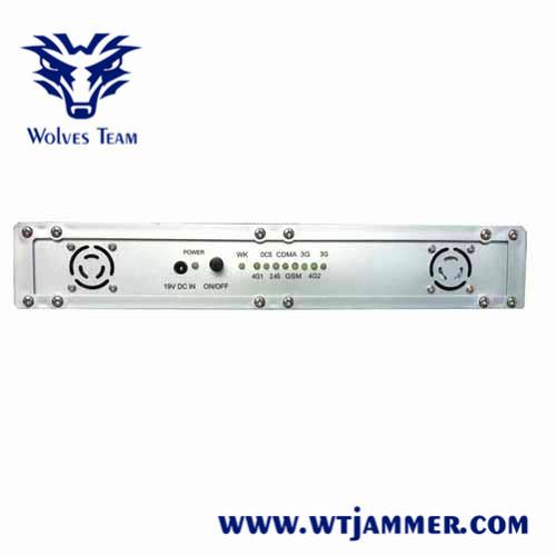 Desktop Mobile Phone Signal Jammer 14 Band VHF UHF Radio For Library