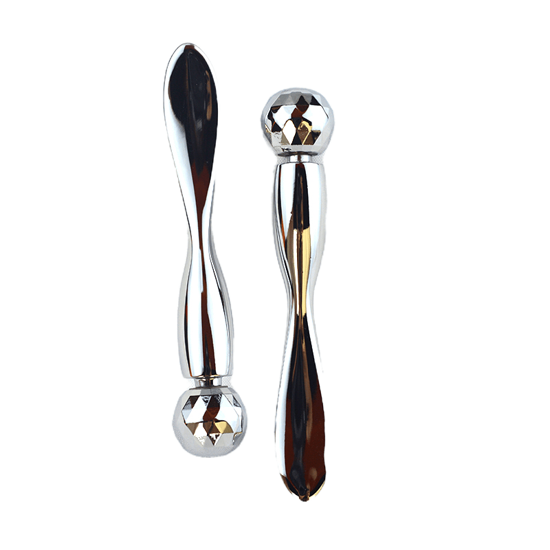 Eye Massage Cream Cosmetic Gold Metal Spoon And Spatula Facial Massager Roller Sticks Metal Mask