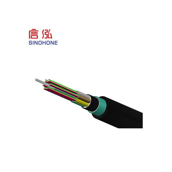 Buried Fiber Armored Fiber Optic Cable Layer Stranded Optical For Telecommunications