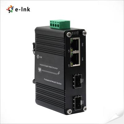 Porto 10/100M SFP do gigabit RJ45 Mini Ethernet Industrial Gigabit Switch 2
