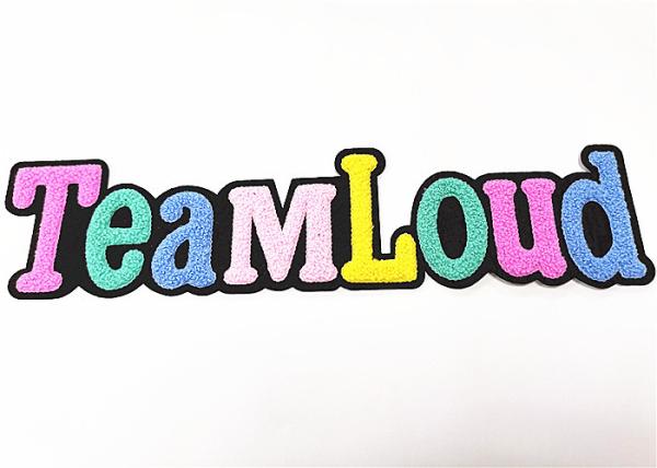 10 Inch Width Team Letterman Patches Embroidery For Athletic Jackets