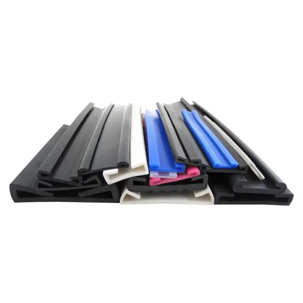 PVC and EPDM Material U-Shaped Anti-Collision Rubber Fuel Tank Gasket Double Clamping Rubber Seal Band