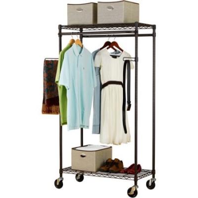 Shelving comercial resistente do fio, cremalheiras de fio do metal do vestuário do vestuário para o armazenamento