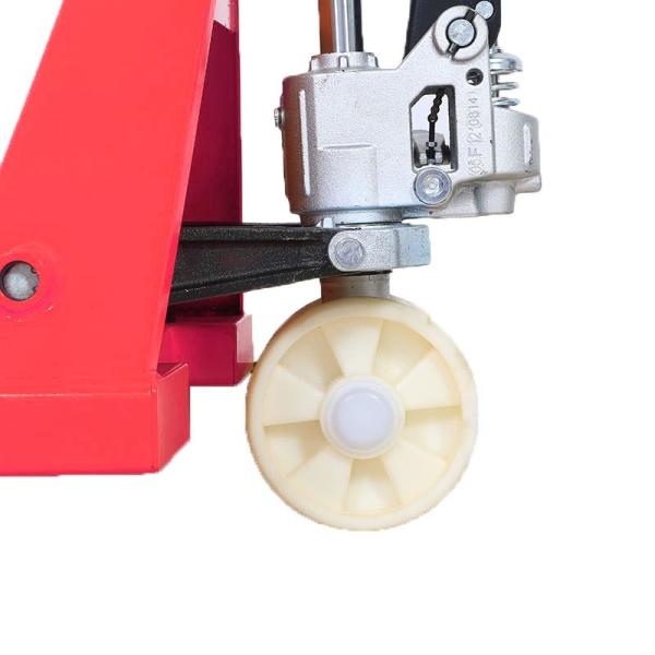 Oil Cylinder Casting Manual Pallet Truck with 1450mm Turning Radius and Steel Construction