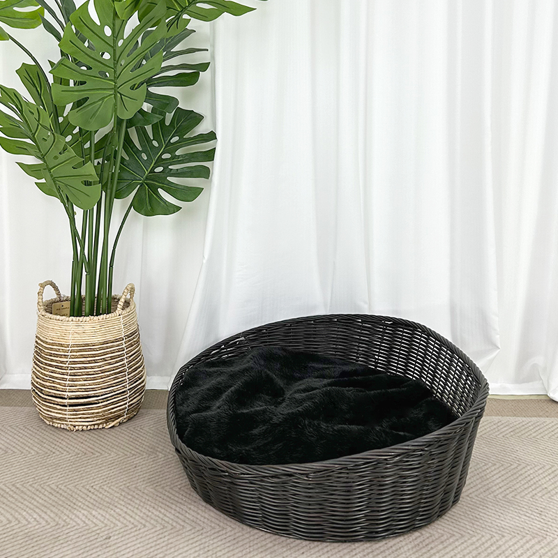 Dog Kennel Rattan Four Seasons Universal Pet Kennel Large and Small Dogs Removable Washable Mat Cooler cat Nest Willow Dog Beds