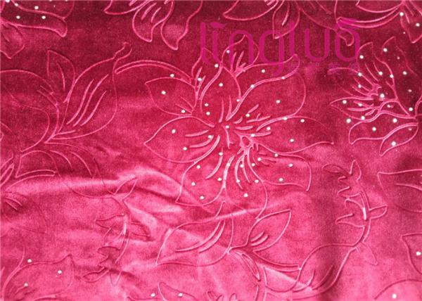 Without Backing Dying Italian Velvet Upholstery Fabric With Diamond Decorative