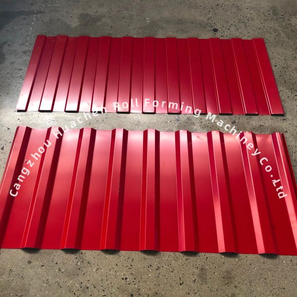 Lightweight Aluminum Roof Panel Roll Forming Machine with Panasonic PLC Control and 1250mm Material Width