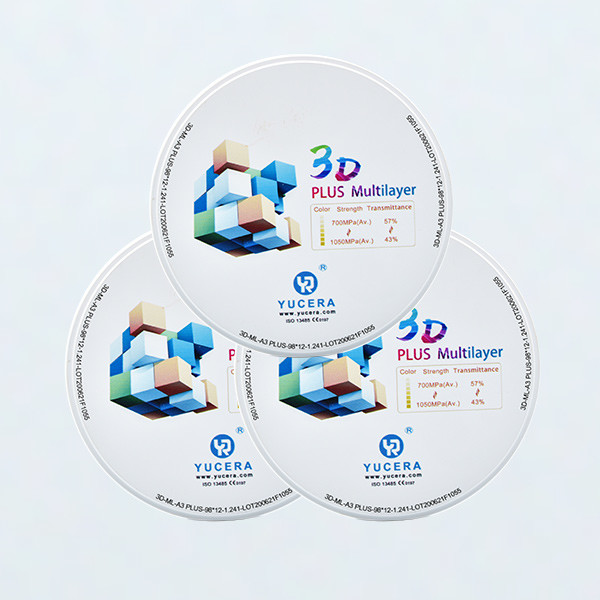 Zirconia Dics блока 3D Zirconia сертификата CE зубоврачебный разнослоистый зубоврачебный