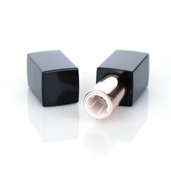 3.5G Tubos de brilho de lábios vazios ABS preto Tubos de batom de metal vintage