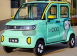 Four Wheeler Electric Vehicles Air Conditioner Solar Energy Low Speed Mini Car