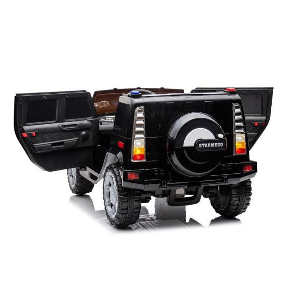 White Two-Seater 24V Plastic Electric Stroller for Children Aged 3-8 Max Loading 30kg