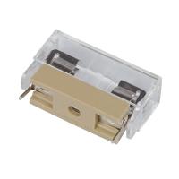 Base jaune de fusible du bâti PTF-15 5*20mm de carte PCB de bloc de support du fusible 5x20 de VDE d'UL avec la couverture transparente