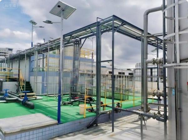 SS/ PVDF Station d'épuration des eaux usées pour l'industrie chimique 30t/h Système de traitement des eaux industrielles