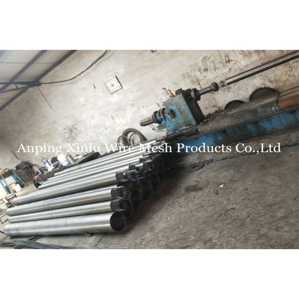 Non Clogging Continuous Slot Screen For FOTI Water Filtering Screen Pipe