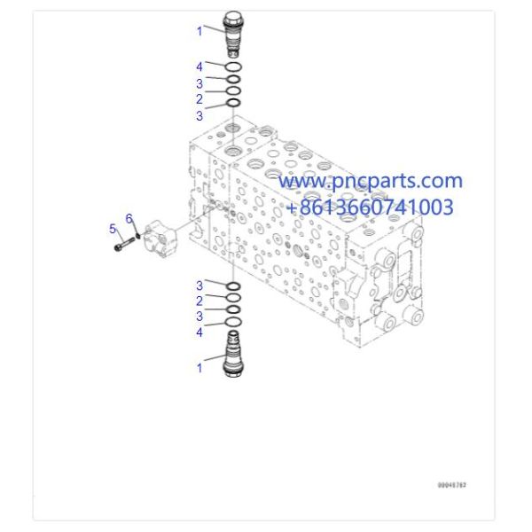 723-46-40100 компенсационный клапан давления Assy PC200-6 PC200-7 PC200-8 клапана сброса PC200-6