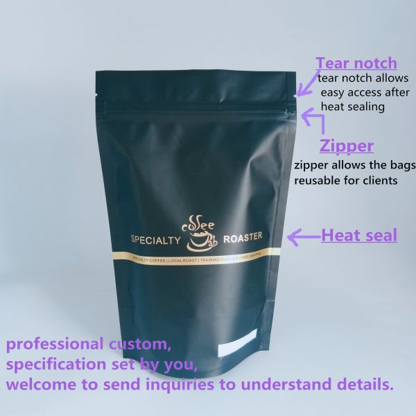 FDA Approved Tea Bags Packaging , Clear Stand Up Bags With Spout Tap