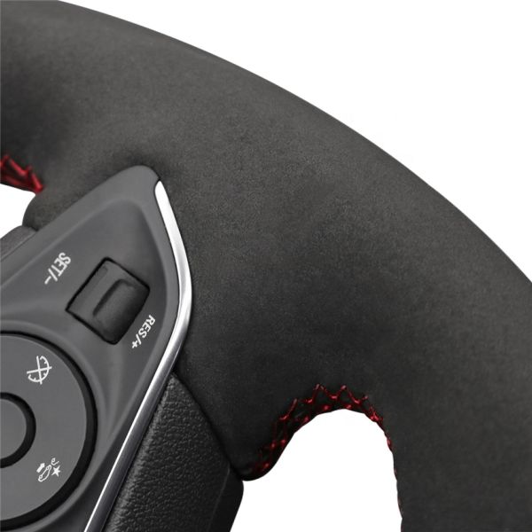 Mewant brand carbon fiber plus vegan suede steering wheel cover for Holden Commodore Astra Calais 2018-2020 interior accessories