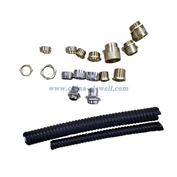 Pièces de conduites électriques en PVC revêtues de gi métalliques flexibles ondulés tuyaux de conduites électriques blanc noir