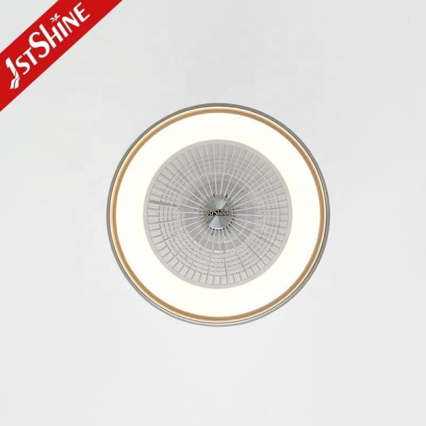 10- 1stshine Ventilador de teto LED com anel decorativo removível e iluminação dimmable