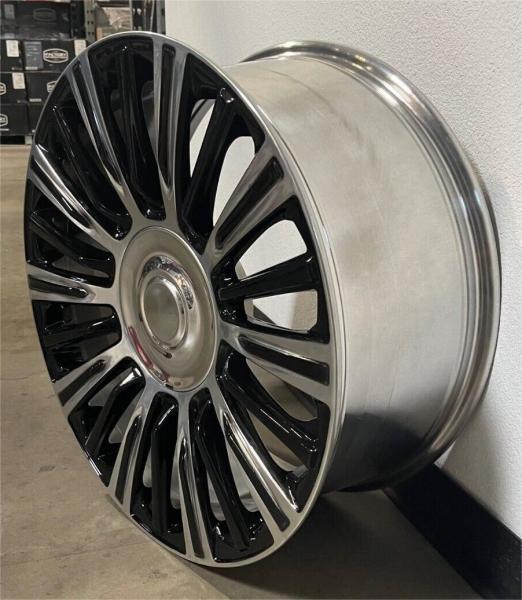 Hyper Black Escalade Platinum Replica Wheels Rims Fits 22 All Season Tires Silverado