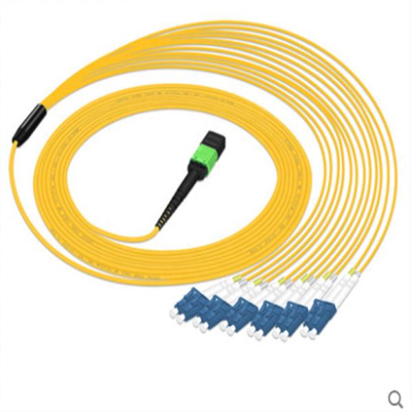 8, 12, 24 core SM/OM3/OM4 40G-100G MPO fiber optic patch cord MPO connector