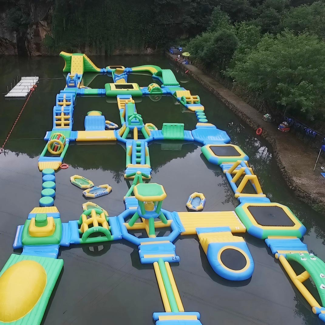 Large Hot sale Inflatable Water Park Giant Floating Aqua Park Custom Design Durable PVC for Lake Sea Pool Resort Water Games