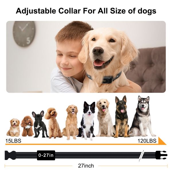 Fashionable Eco-Friendly Modern Nylon PC Plastic Rechargeable Electric Dog Training Shock Collar Waterproof Safe Remote Beeper