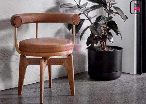 Classic Style Wood Restaurant Chair with Slatted Back and Multiple Seat Colors for Cafes and Bistros