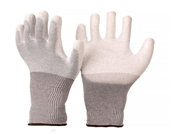 Seamless Knitted Flexible Esd Safe Gloves Knit Wrist Cuff Fit Industrial Work