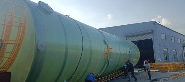 Alkali Resistant FRP / GRP Storage Tank For Sewage Treatment