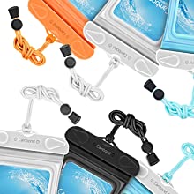 Waterproof ZIPPER PAC Phone Tote - Outdoor Phone Pouch Dry Bag – Fits Most IPhone And Samsung Galaxy Models, Neon Green