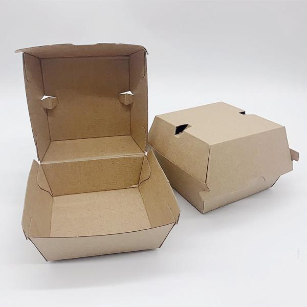 Boîte à hamburgers en cuir de vache imprimée sur mesure Eco-friendly et personnalisable pour emporter