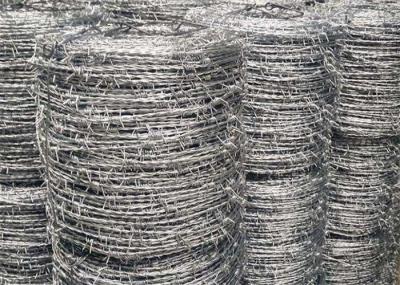 500 Meters Barbed Wire Security High Tensile Galvanized Iron For Fencing