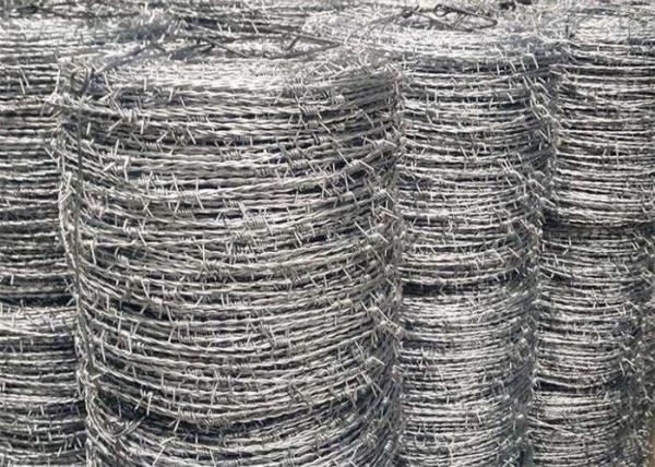 500 Meters Barbed Wire Security High Tensile Galvanized Iron For Fencing