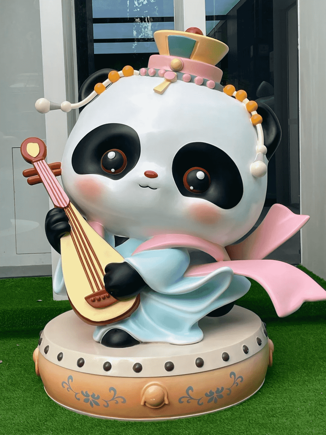 Customized Size Fiberglass Sculpture for Indoor & Outdoor Use with Matte or Glossy Finish