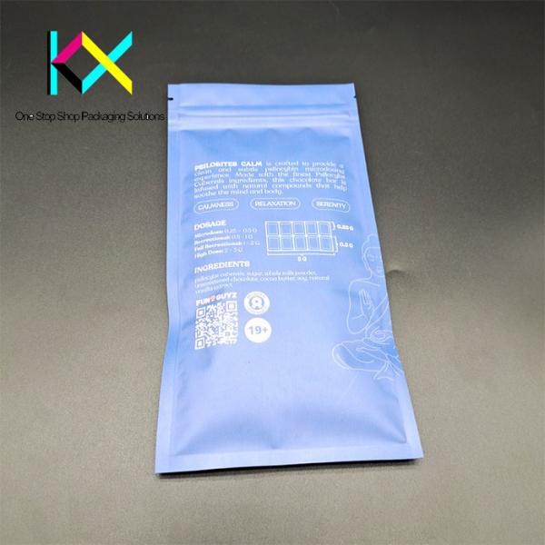 Flex Foil Compostable Packaging Bags Flat Bottom Zipper Pouch For Food