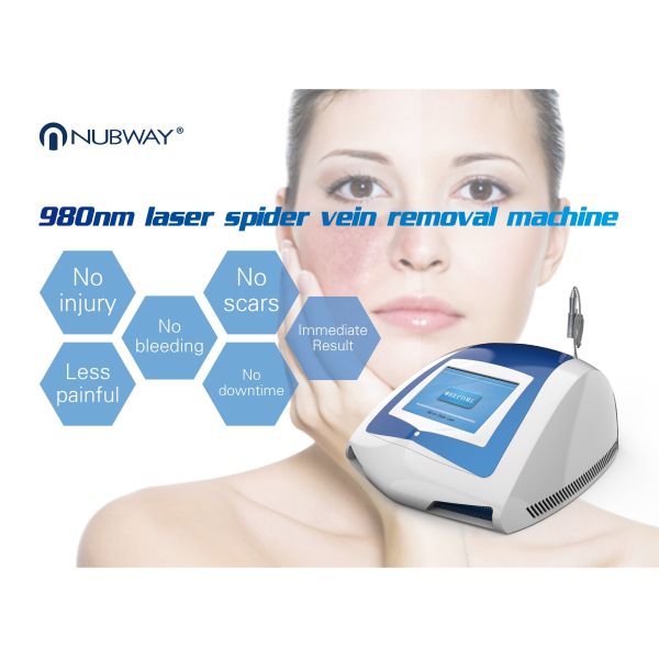 Top quality touching screen 635nm infrared ray varicose veins blood vessel removal laser diode 980nm