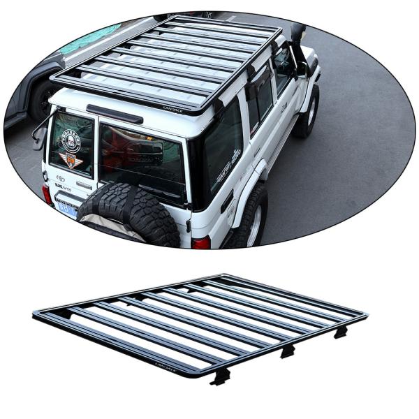2160*1320mm Roof Mount LC76 Roof Rack Cargo Car Roof Racks for All Weather Conditions