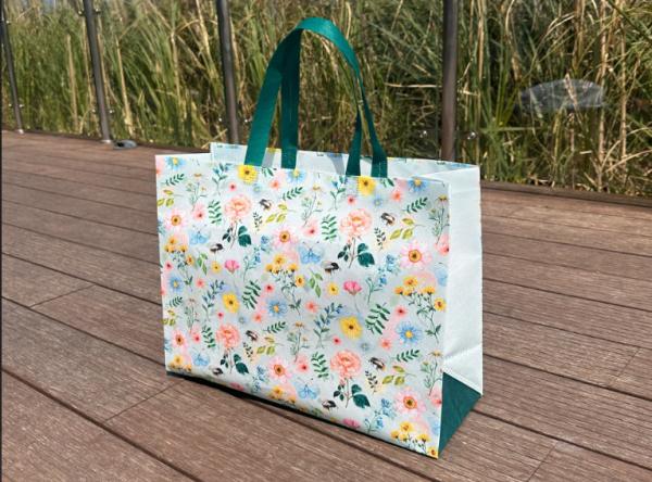 Reusable Polypropylene Packaging Laminated ECO PP Woven Bag Shopping Tote REPT PP Woven Bag With Custom Logo